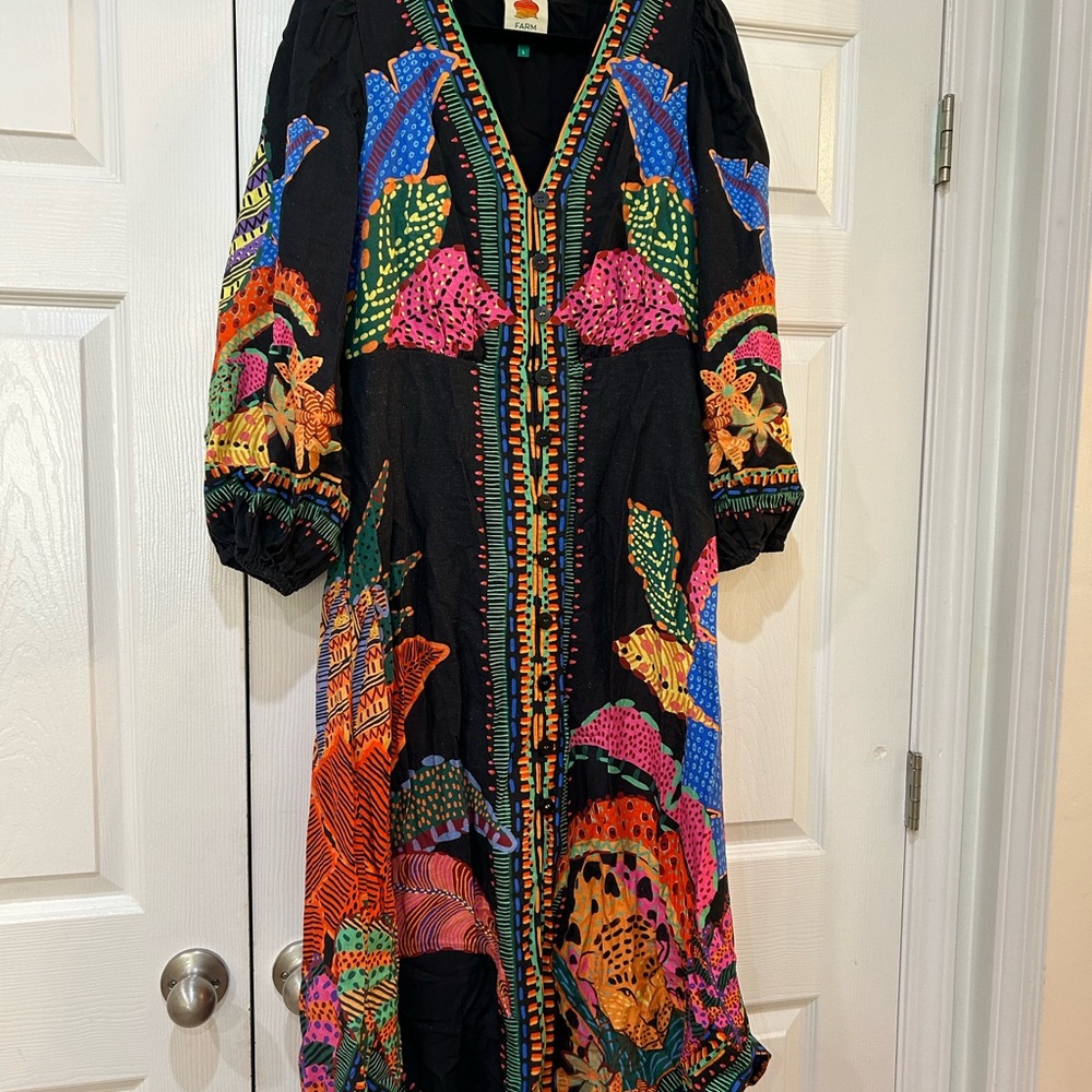Farm Rio button down dress